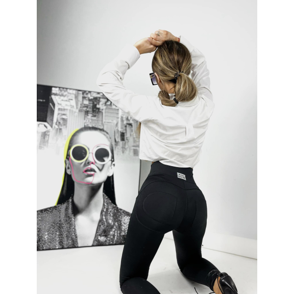 Legginsy wysmuklające Double Push /  BLACK /   XS - S - M - L - XL